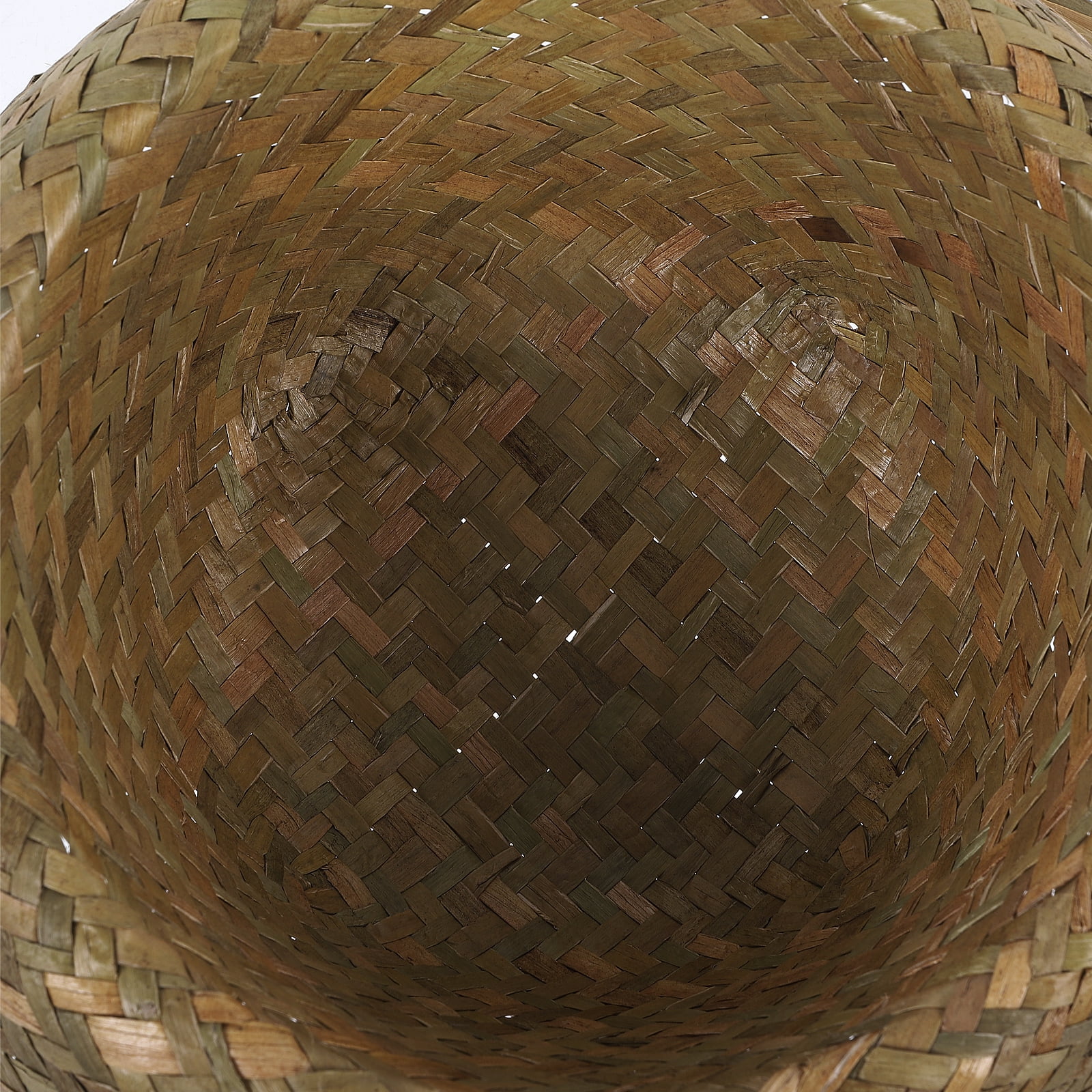 Troglfold woven hat Beach Straw Hat Woven Straw Sun Hat Hawaii Style Beach Hat Summer Hat Beach Mexican Mens Straw Hat,14.17"X14.17"X5.12"