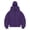Dark Purple, variant on Unisex Solid Color Zip Up Hoodie, Double Hood Design Windproof Fleece Lined Pullover with Pockets, Winter Warm Face Cover Sweatshirt for Outdoor Sports Streetwear Pink L