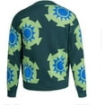 thumbnail image 3 of Anime Green Cardigan Kimono Sweater Women Men Knitted Jacket Coat, 3 of 6