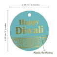 thumbnail image 6 of Inkdotpot 100 Pack Happy Diwali Favor Paper Tag Craft Real Gold Foil Hang Tag, 6 of 7