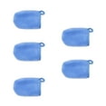 thumbnail image 1 of Nvzi Guantes desmaquilladores reutilizables, guantes de limpieza facial, almohadillas limpiadoras suaves, herramientas de limpieza profunda para el cuidado de la piel, 5 piezas (azul oscuro), 1 of 4