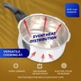thumbnail image 4 of Universal 3.7Qt / 3L Anti-Rust Ultra Pressure Cooker for 4 Servings, Aluminum Pressure Cooker, Even Heat Distribution, Diameter 9.4 in - 24 cm / Height 6.9 in - 18 cm, 4 of 7