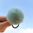 thumbnail image 4 of QIQUWOHUL Pom-Pom Hair Ties Elastic Hair Ties Hair Ponytail Holders Hair Band For Girls Toddlers Pigtail 10 Colors For Choose, 4 of 4