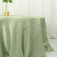thumbnail image 4 of BalsaCircle 132" Sage Green Crinkled Accordion Taffeta Round Tablecloth Wedding Party Events Decorations Supplies, 4 of 8