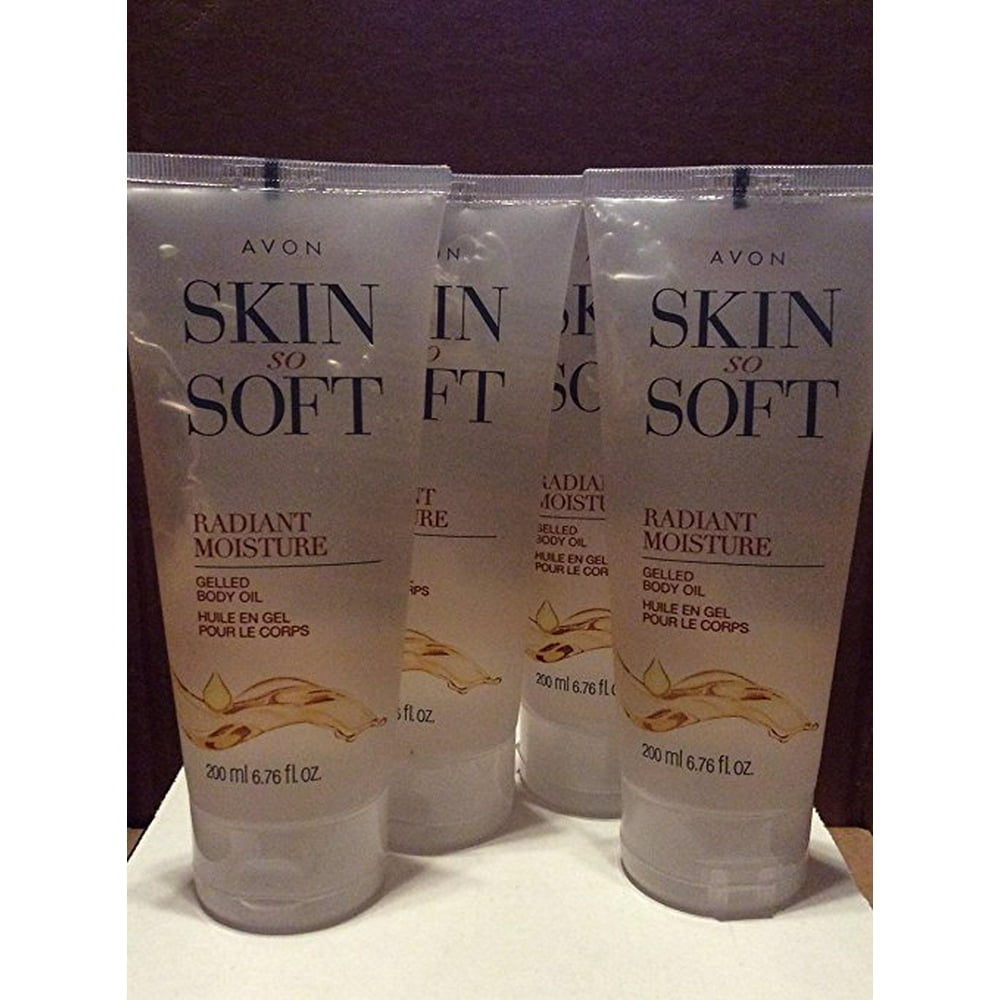 Avon Skin So Soft Radiant Moisture Gelled Body Oil lot 4 pcs