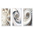 thumbnail image 2 of Designart "White Spiral Universe Fractal Realm I" Fractals Framed Wall Art Set Of 3 - White Transitional Frame Gallery Wall Set For Home Decor, 2 of 6