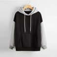 thumbnail image 3 of Womens Hoodies Long Sleeve Hoodie Pullover Hoodie Sweatshirt Unisex Hoodie Black Hoodies for Women Winter Tops for Women Cute Womens Clothes, 3 of 6