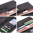 thumbnail image 6 of Le'aokuu Mens Real Leather Bifold Organizer Checkbook Wallet Cash Holder Brown, 6 of 7