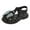 Black, variant on WOYY Girls Close Toe Bow Sandals Soft Sole Outdoor Beach Shoes (Toddler/Little/Big Kids)