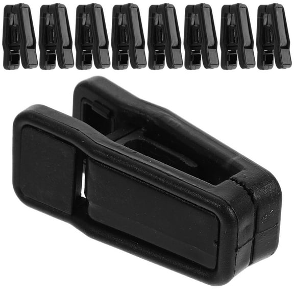 WINOMO Hanger Clip Black 20Pcs 2.2x1x1In