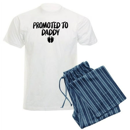 

CafePress - Promoted To Daddy - Men s Light Pajamas