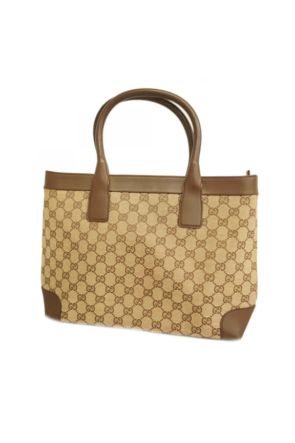 Pre-Owned Gucci Tote Bag GG Canvas 002 1119 Brown Beige Women's (Good)
