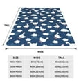 thumbnail image 3 of Honeii Cute Goose On Blue Sky Print Fleece Blanket - Throw Blanket for Bed, Sofa, Couch, Camping, and Travel , Microplush Ultra Soft Warm Blanket-80"x60", 3 of 7