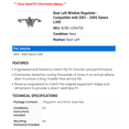 thumbnail image 2 of Rear Left Window Regulator - Compatible with 2001 - 2005 Saturn L300 2002 2003 2004, 2 of 2