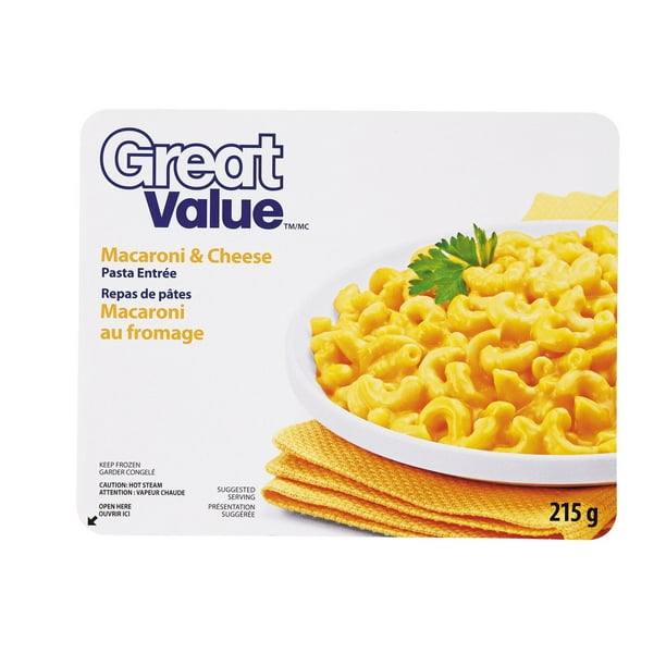 Great Value Macaroni & Cheese Pasta Entrée, 215 g Walmart.ca