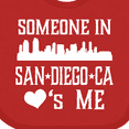thumbnail image 4 of Inktastic San Diego Someone Loves Me Skyline Boys or Girls Baby Bib, 4 of 4