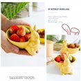 thumbnail image 6 of HOARBOEG Rabbit Tableware Creative Salad Bowls Easter Bowl Ceramic Bowl Household Tableware Easter Gifts Easter Crafts, Yellow, 6 of 6