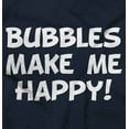 thumbnail image 2 of Bubbles Make Me Happy Fun Playtime Toddler Boy Girl T Shirt Infant Toddler Brisco Brands 2T, 2 of 6