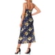 thumbnail image 3 of Vestido de maternidad de malla con fruncidos en los lados para mujer Inspire Chic, vestido ajustado con tirantes para embarazadas, ideal para invitadas de boda, azul profundo S, 3 of 6
