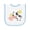 White and Light Blue, variant on Inktastic Fun Farm Animals Cow, Pig, Chick Baby Terry Cloth Bib