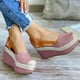 thumbnail image 1 of Moda mujer sólido verano señoras cómodas sandalias talón pendiente Casual playa zapatos Wmkox8yii  sa1020, 1 of 5