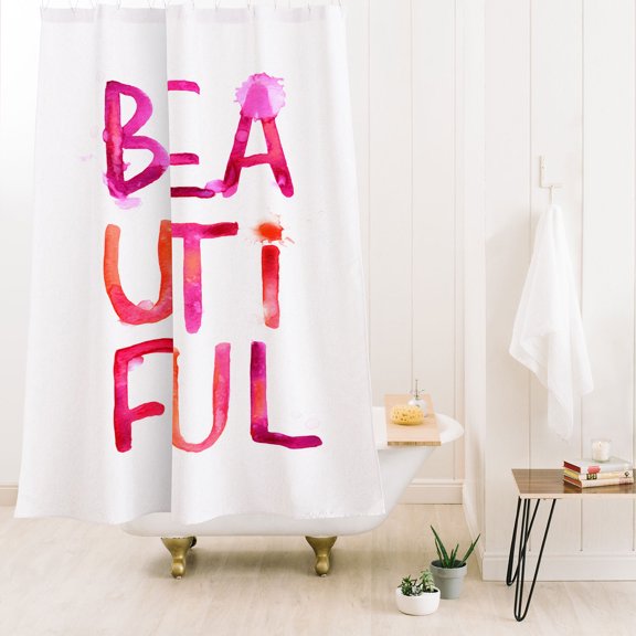 Society6 Stephanie Corfee Messy Beautiful Shower Curtain 71" x 74"