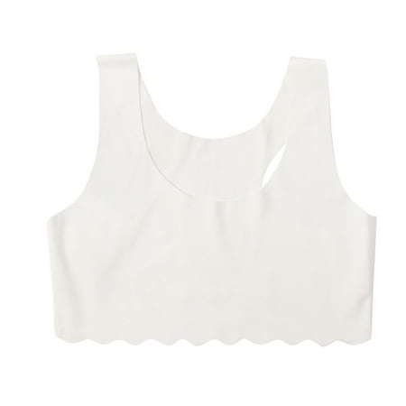 Utoimkio Clearance Girls Sports Bras Solid Color Crop Tops for Kids Training Bra Cute Crop Tops for Girls Cami Bra 13-16 Years
