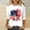White, variant on Cavosen Red White and Blue T Shirts Women Petite Patriotic 3/4 Sleeve Crewneck Shirts American Flag Print Shirts Lady XL Independence Day Casual Tops 4th of July Tunic Tees 2025 Patriotic Blouses