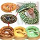 thumbnail image 2 of Simulation Giant Python Plush Toy Long Snake Yellow Orange Green Python Plush Toy Decorated House Holiday Decoration Trick Props, 2 of 5