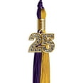 thumbnail image 3 of Endea Graduation Purple/Bright Gold Graduation Tassel with Gold Date Drop, 3 of 10