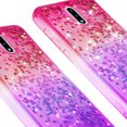 thumbnail image 4 of Compatible for Nokia 2.3 Case, with Tempered Glass Screen Protector SOGA Diamond Liquid Quicksand Cover Cute Girl Women Phone Case - Pink / Purple, 4 of 5