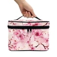 thumbnail image 2 of HELLHERO Travel Accessories Organizer Make up Cosmetic Bags Brush Protectors Effortless Organization Fold Flat Cherry Blossom Pattern, 2 of 5