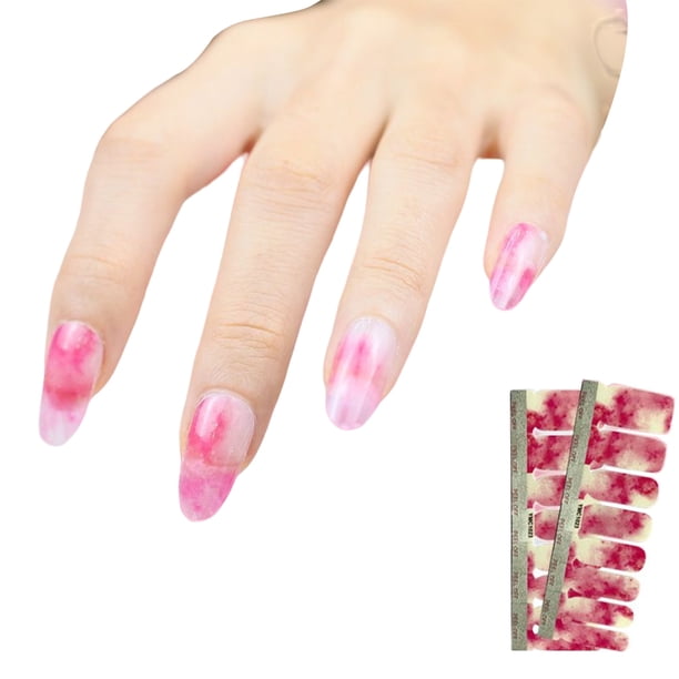 Seitruly Pegatina para uñas Estilo autoadhesivo Combinación perfecta Paster atractivo Viscosidad fuerte Encanto Fácil de arrancar Puntas de manicura Juegos de manicura YMC1001 Seitruly CE011888-01B