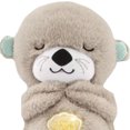 thumbnail image 4 of Calma y acurruca a la nutria con luces musicales juguete de peluche portátil para bebé (marrón claro), 4 of 9