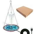 thumbnail image 1 of Bgsha Fontaine Flottante d'Extérieur pour Bain d'Oiseaux Alimentée par USB avec 4 Buses Remplaçables, 1 of 5