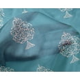 thumbnail image 5 of oneOone Silk Tabby Sky Blue Fabric Block Dress Material Fabric Print Fabric By The Yard 42 Inch Wide-A8, 5 of 6