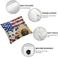 thumbnail image 4 of Acheng  4th of July Pillow Covers Memorial Day Patriotic Throw Pillow Covers American Flag Truck Stars Stripes Cushion Cases for Independence Day Sofa Home Decor,Set of 2 White, 4 of 6