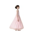 thumbnail image 5 of Girls Dress Blush Pink Rhinestone Chiffon Dance Ball Maxi Gown 7 Years, 5 of 7