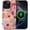 Oil Painting Lotus, variant on Case Compatible with iPhone 14 Pro [Compatible with MagSafe] Hybrid 2-Layer Hard Shell Protection Case, Shockproof Protective Magnetic Cover, Pink Green Lemon Raspberry Collage
