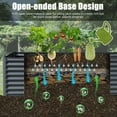 thumbnail image 3 of Domi Galvanized Raised Garden Bed ,Large Metal Planter Box for Growing Vegetables, Fruits, and Flowers Outdoors, Gray, 8x4x2ft, 3 of 8