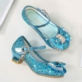 thumbnail image 4 of Gyratedream Girls High Heel Dress Shoes Mary Jane Wedding Party Shoes Sparkle Glitter Princess Shoes for Kids Toddler, 4 of 7