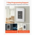 thumbnail image 2 of VEVOR 7-Day Programmable Thermostat, Home Thermostats for Radiant Underfloor Heating Cable,Heat Pump with GFCI & Sensitive Sensor,TFT Color Display Touchscreen,Efficient,Gray-White (Without Wifi), 2 of 9