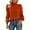 Brick Red, variant on FreshPretty Women Satin Puff Long Sleeve Blouses Mock Neck Shirts Business Casual Tops Work Dressy Blouse Spring Fall Clothes