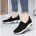 thumbnail image 2 of Women's slip-on orthopedic sports shoes with arch support low-top shoes wedge heel walking shoes, 2 of 9