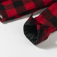 thumbnail image 5 of Coevals Club Men's Flannel Jacket Sherpa Lined Cotton Plaid Snap Button Up Quilted Long Sleeve Shirt Jacket Red Black 50 2X-Large, 5 of 7