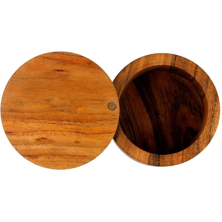 Kaizen Casa 4 Piece Set, Natural Acacia Wood Coasters, Set of 4