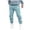VZ39# Light Blue, variant on oqasdz Men's Pants Elastic Waist Fall Winter High Street Fashion Leisure Loose Sports Outdoor Running Sweat Pants Casual Comfort Soft Outwear