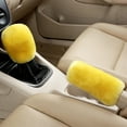 thumbnail image 1 of 2Pcs Car Handbrake Grip Covers Gear Shift Knob Cover Handle Plush Sleeve Winter Soft Warm Hand Brake, 1 of 7