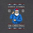 thumbnail image 3 of Wild Bobby Santa Stands On Christmas, Christmas Unisex Sweater | Funny Holiday Unisex Crewneck Sweatshirt, 3 of 5
