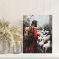 thumbnail image 2 of Qisvanset 12x16 Inch With Frame 2D Flat Wall Art Golden Retriever Cowboy Western Ranch Home Wall Decor, 2 of 8